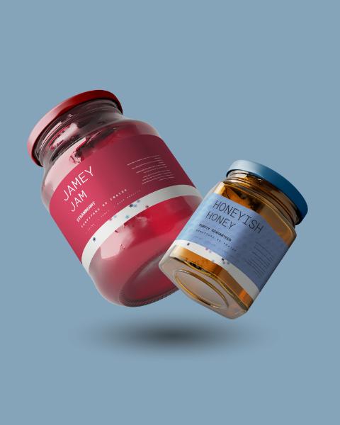 GLASS BOTTLES & JARS